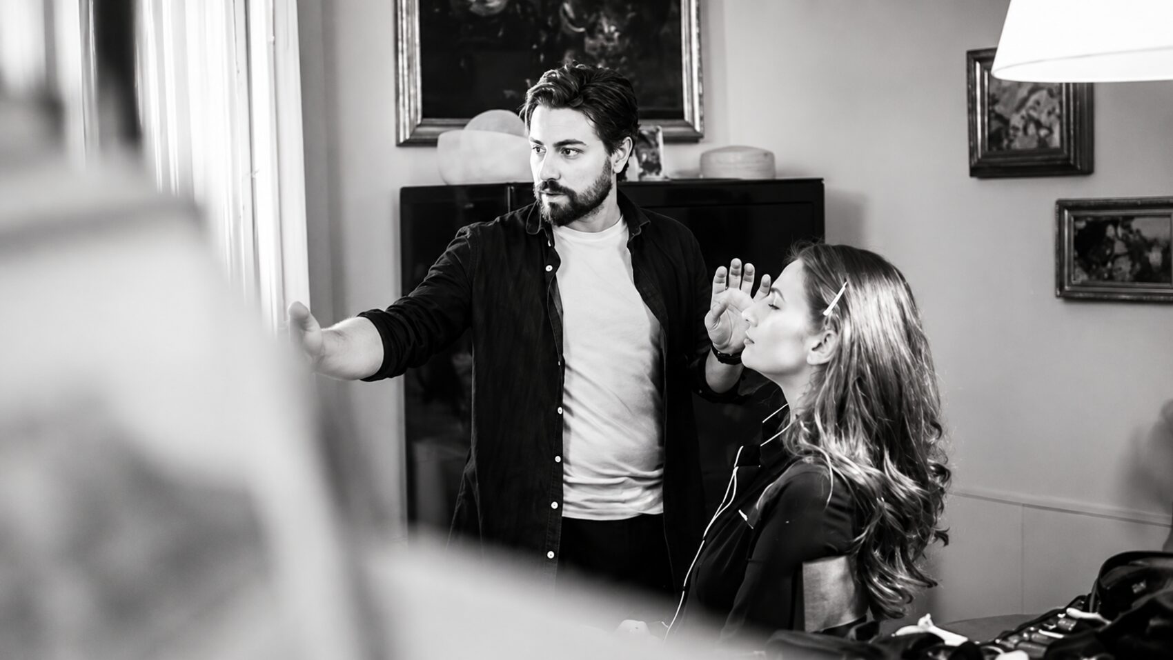 Backstage, Luca De Bartolo al lavoro